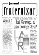 1ª página do Jornal Fraternizar N.º 179